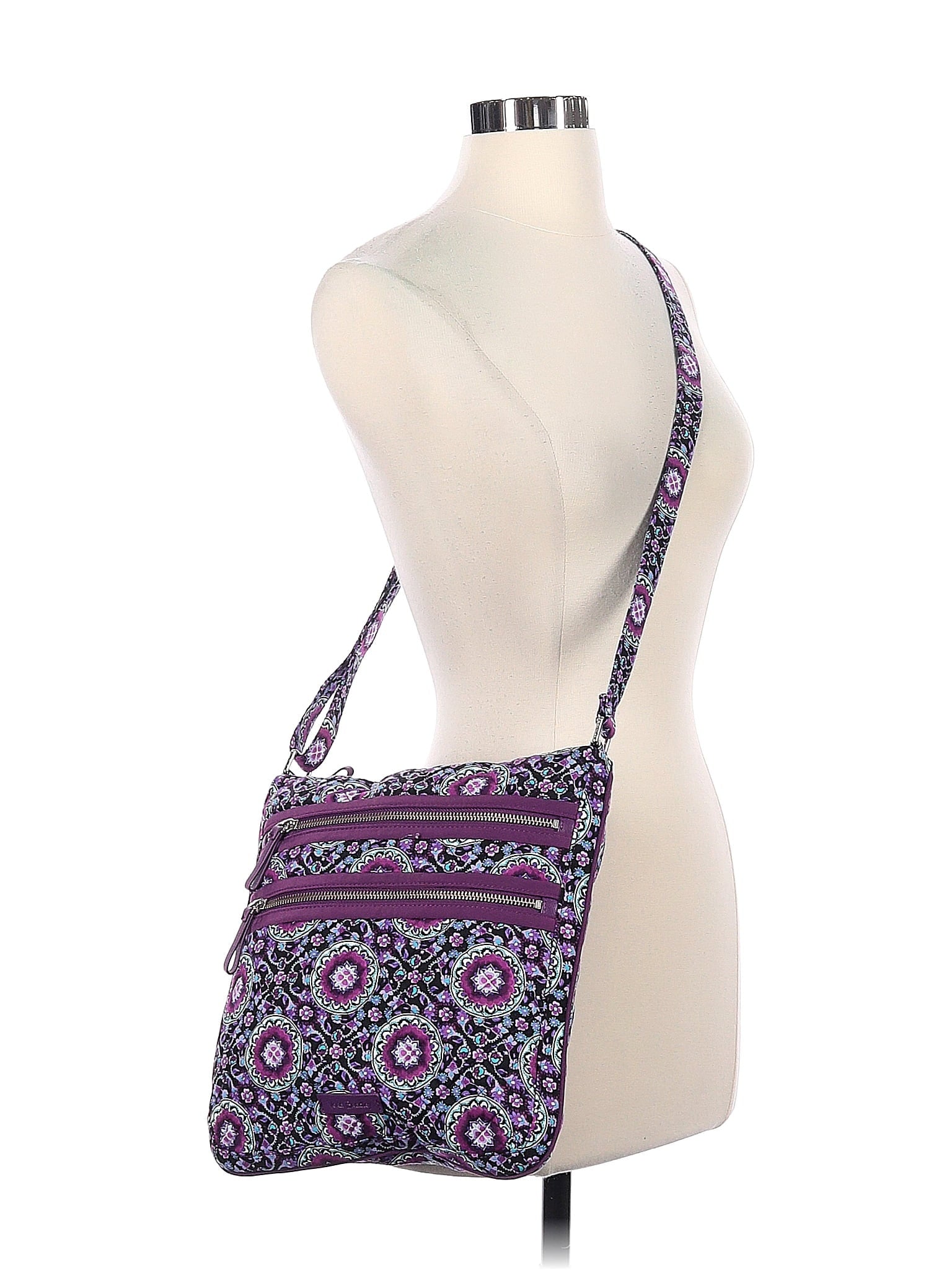 Lilac Medallion Triple Zip Hipster size - One Size